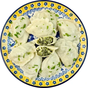 Pierogi ze szpinakiem i białym serem - 9 szt. 
