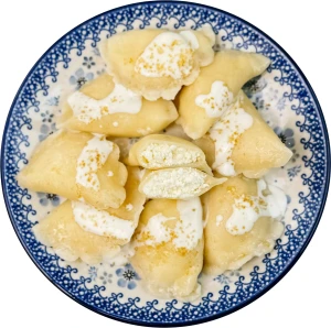 Pierogi z  białym serem - tradycyjne - 9 szt. 